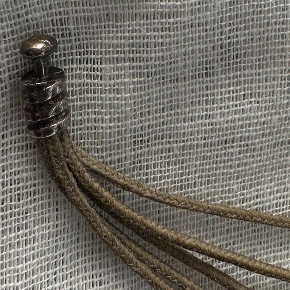 Authentic PANDORA Multi Strand Cord Bracelet - Approx. 7.25" (side to side) - Picture 9 of 14